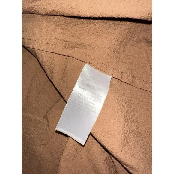 Everlane Brown MIDI Pinafore Flowy Boho Dress 14 - Picture 6 of 6